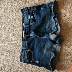 Women's size small denim cutoff jeans